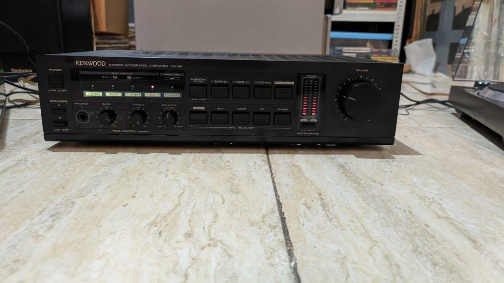 Amplificator Kenwood KA-94 cu vumetre sau tuner Kenwood, test video!