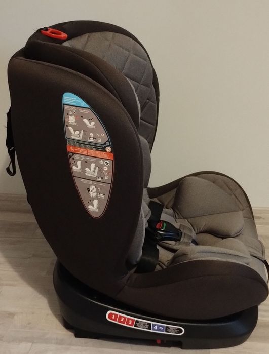 Стол за кола 0-36кг. KIKKA BOO ARMADILLO 360° ISOFIX BROWN