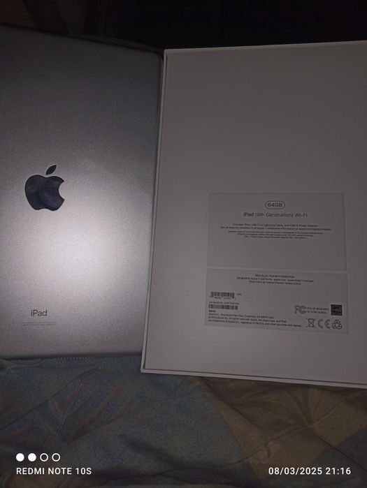 Ipad 9 wifi 64gb karobka dakument original zaryadnik hammasi bor