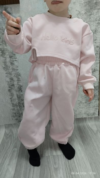 Детский костюм розовый