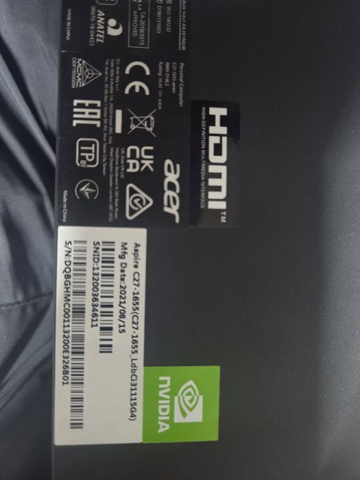 Моноблок Acer Aspire C27-1655