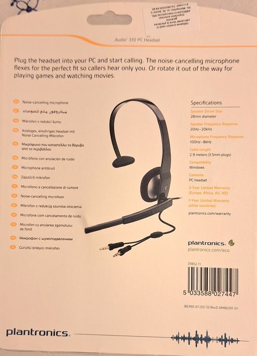 Casca PC Plantronics Audio 310