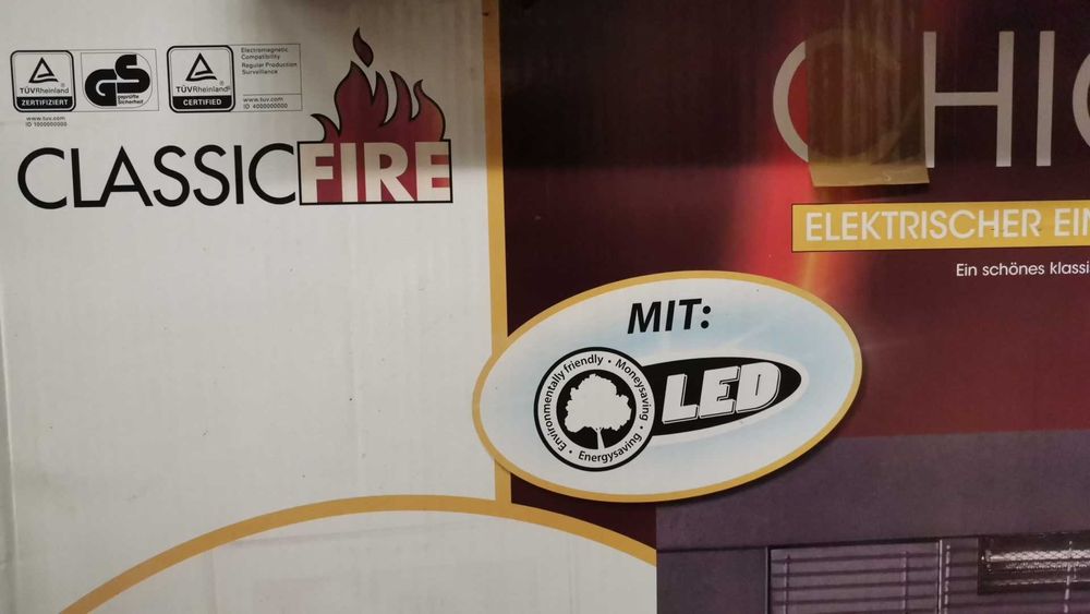 НОВА Електрическа камина с 3D ефект на пламъка - CHICAGO