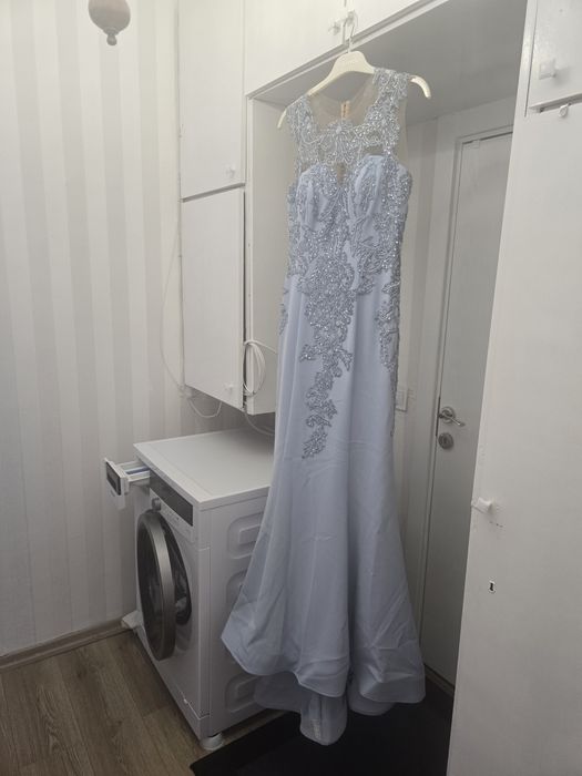 Официална рокля Alfabeta (светлосиня, размер 2 / XS-S)