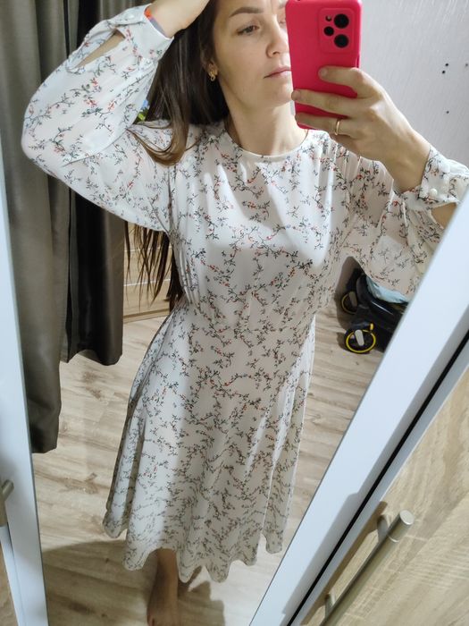 Платье из шифона размер 46