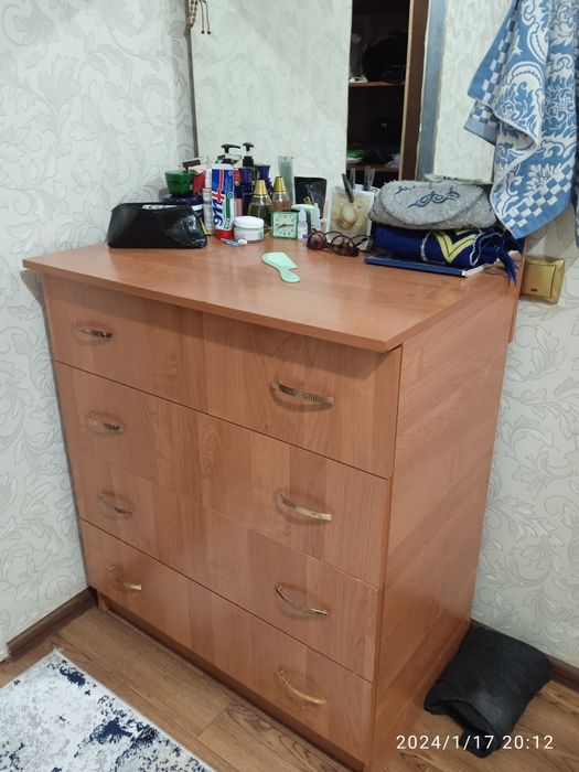 Кровать с тумбами, комод