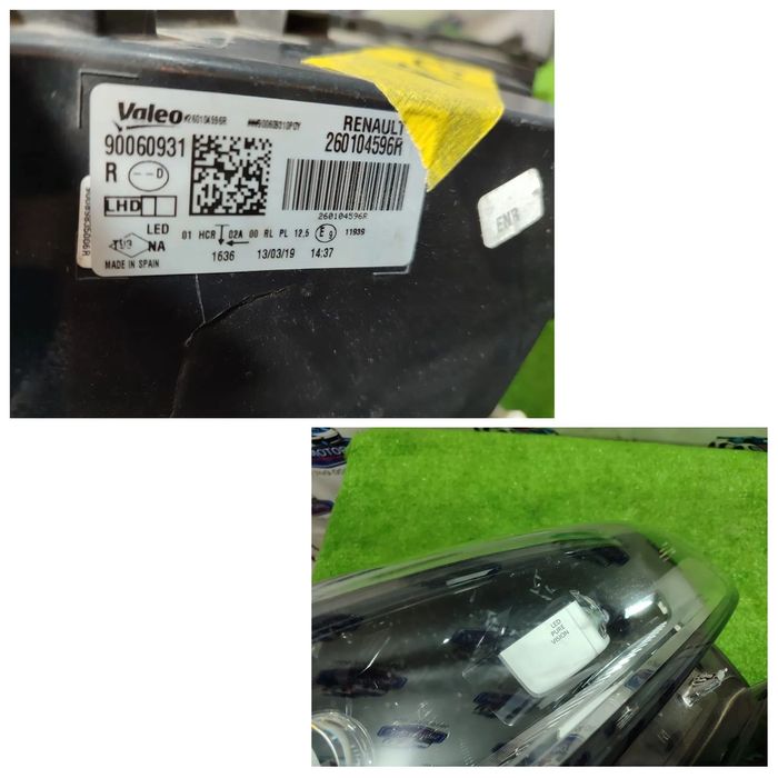 FAR DREAPTA LED Pure Vision LHD RENAULT MEGANE 4 / COD OEM 90060931 / 260104596R 2016 – 2020  (4H2)