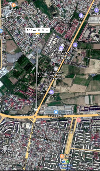 Уч кахрамон участок 5 соток 8 комнат (от поста 1 км)