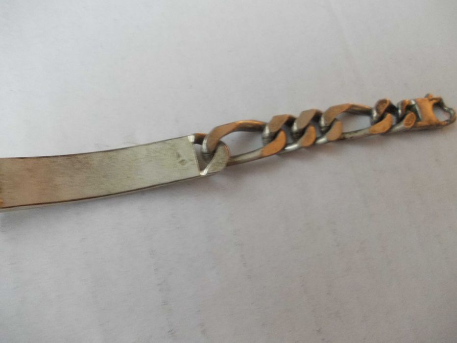 Bratara masiva veche din argint