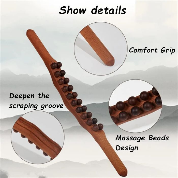 Деревянные инструменты Гуаша Инструмент для антицеллюлитного массажа,