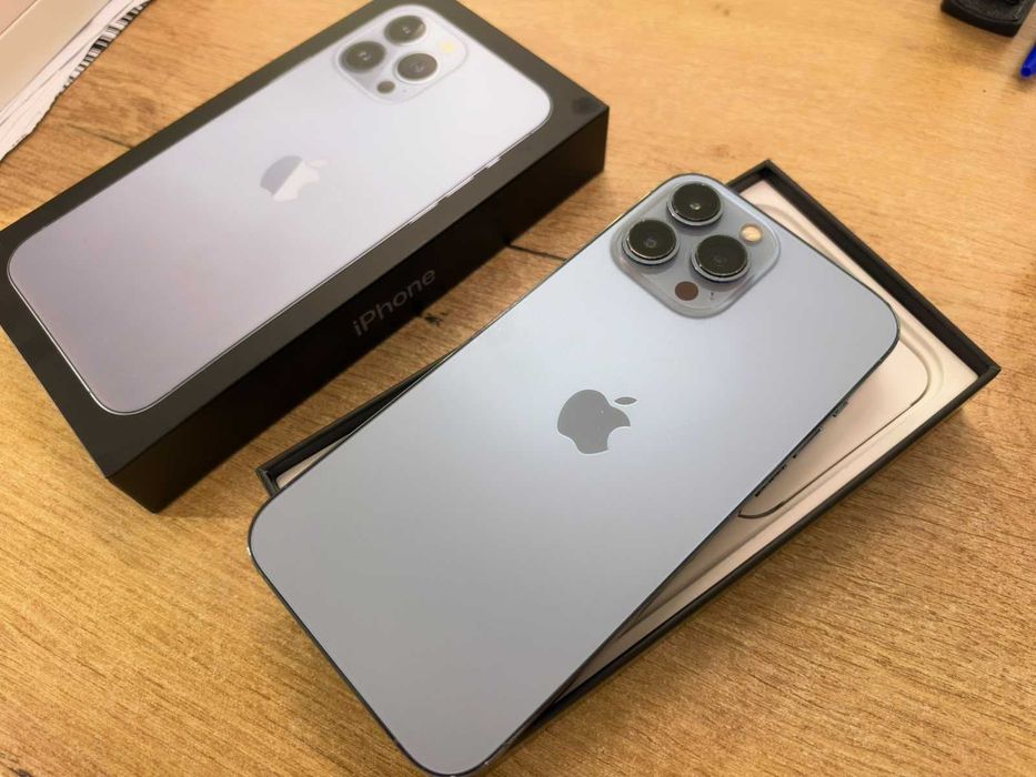 iPhone 13 Pro Max 1TB Sierra Blue | Baterie 100% | Full Box | Garanție 24 Luni