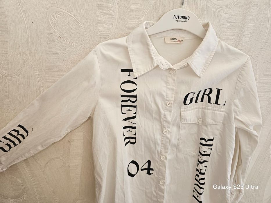 Рубашка в школу для девочки