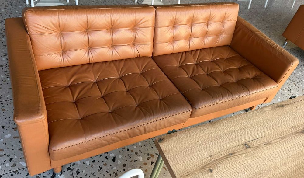 Кожен диван IKEA - триместен