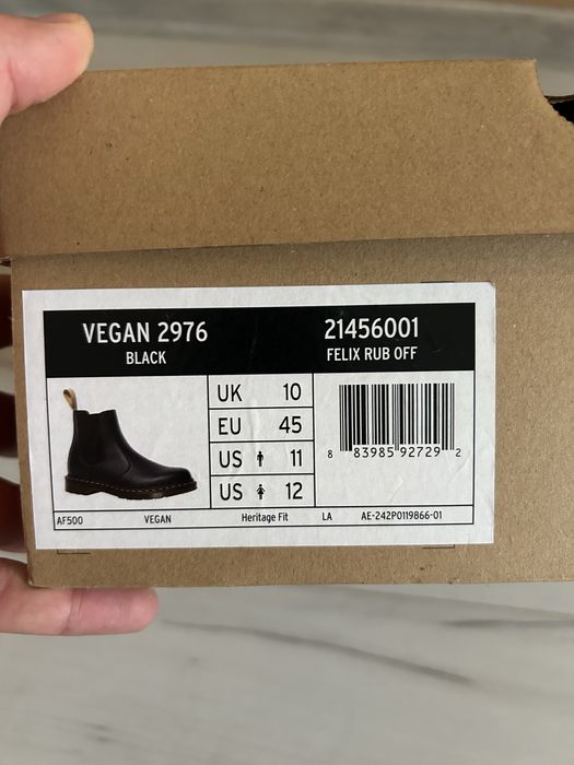 DR. Martens Black Vegan 2976 Chelsea Boots
