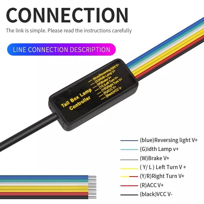 RGB led лена за автомобили с плаващи светлини 120 см.