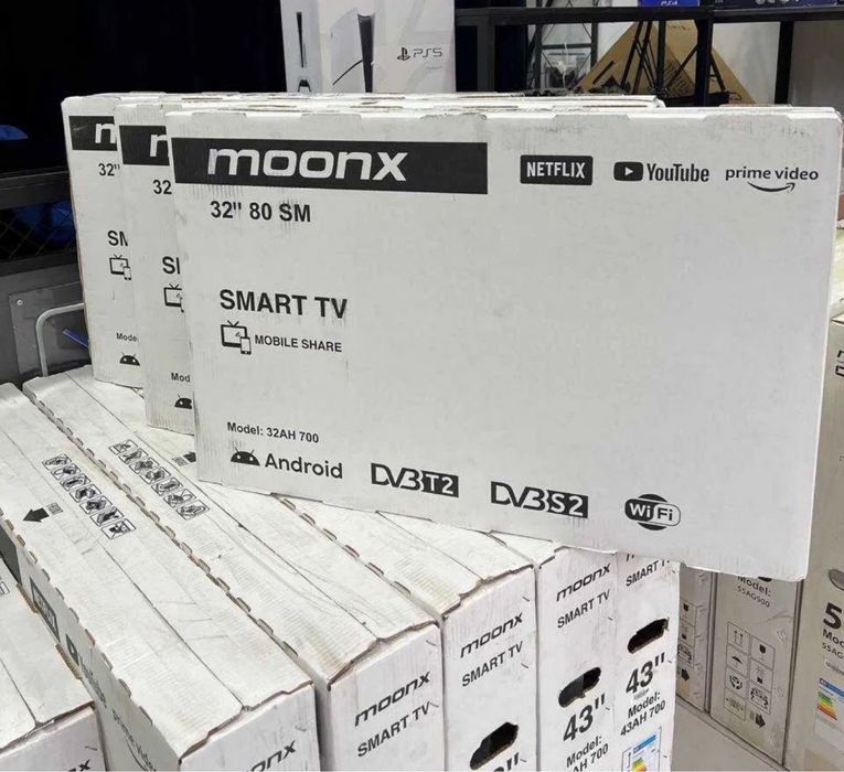 Телевизор Moonx 43/50/55 Smart Androd TV Доставка Бесплатно