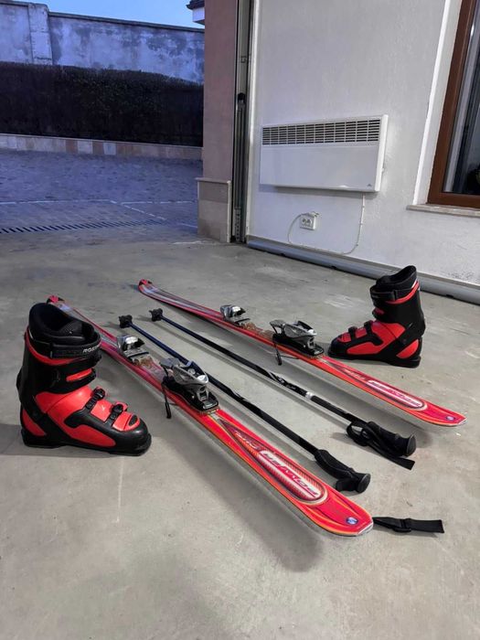 Пълен ски комплект Rossignol – ски, обувки, щеки