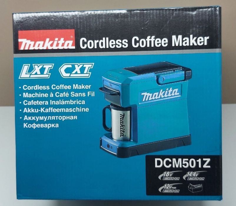 ПРОМОЦИЯ.Акумулаторна машина за кафе и чай Makita DCM501Z
