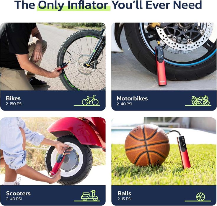 НОВА! Електрическа помпа за гуми Woowind BP188 150 PSI с авто стоп