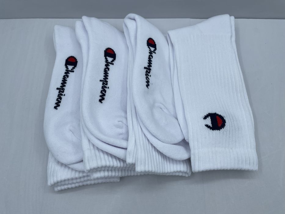 Set 4 perechi sosete barbati Champion, alb, 39-42