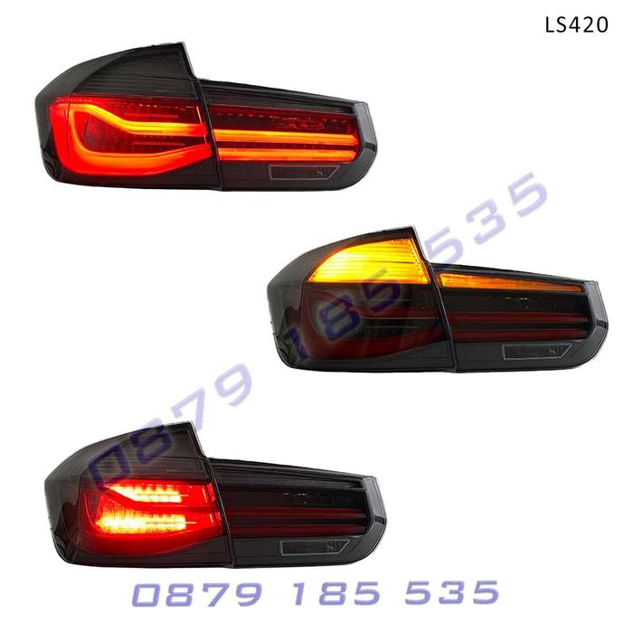 Тунинг опушени LED стопове BMW 3 F30 12-18 тонирани лед бмв ф30