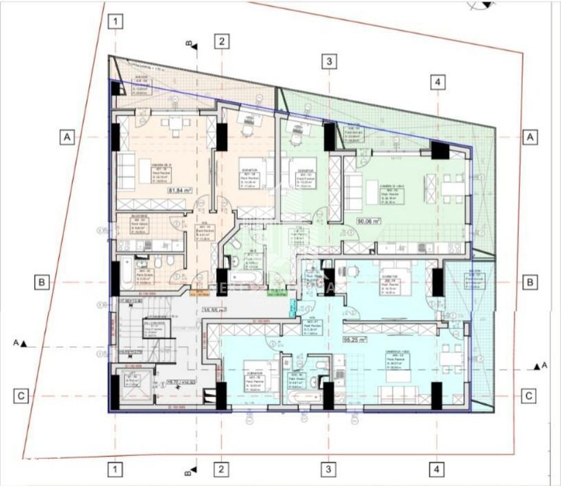 Apartament 2 si 3 camere la alb cu loc de parcare inclus