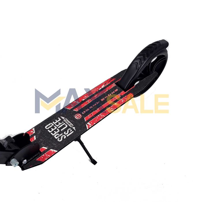 Тротинетка Детска скутер сгъваема черно/червено триколка колело