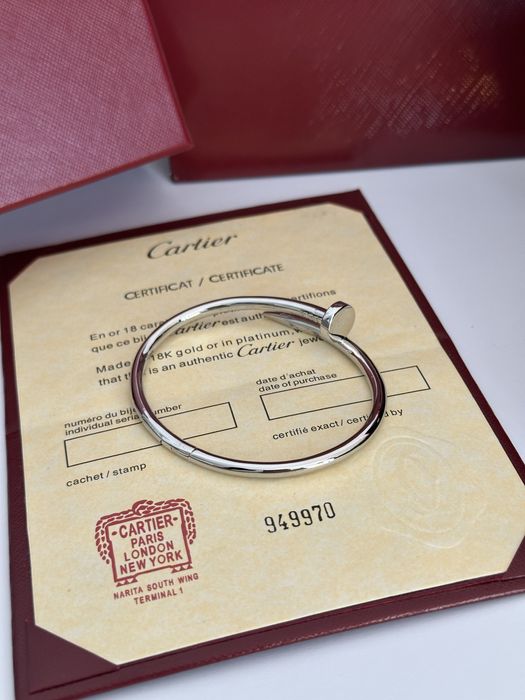 Brățară Cartier Juste un Clou 19 White Gold 750 cu Cutie