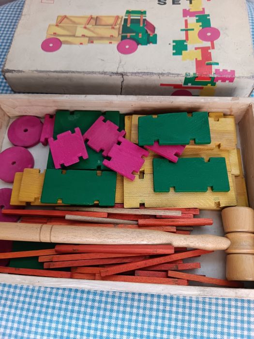 Joc vechi Construction Set, de colectie, perioada comunista RSR,