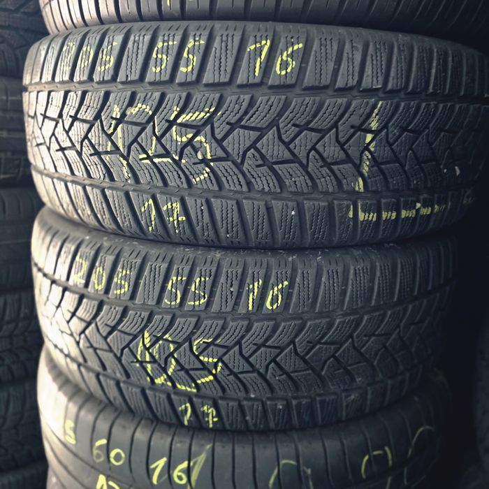 2x 205/55/16 M+S DUNLOP Stare excelentă