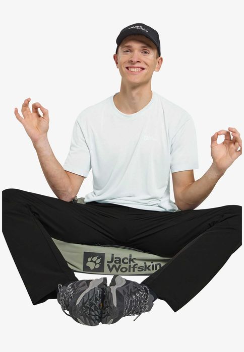 Jack Wolfskin, Pantaloni outdoor Holdsteig Pant, Negru, 48