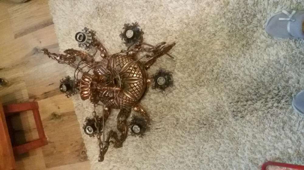 Candelabru cupru masiv