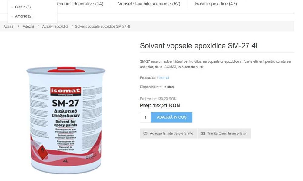 Kit complet Vopsea piscina ISOMAT