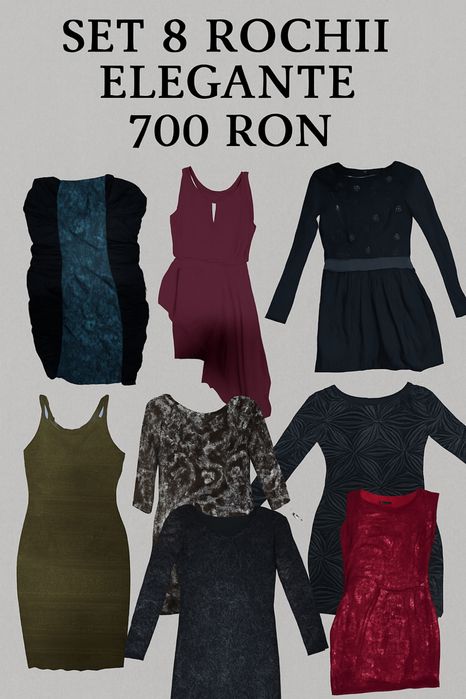 Set 8 Rochii Elegante – Stil, Versatilitate și Super Preț – 700 RON