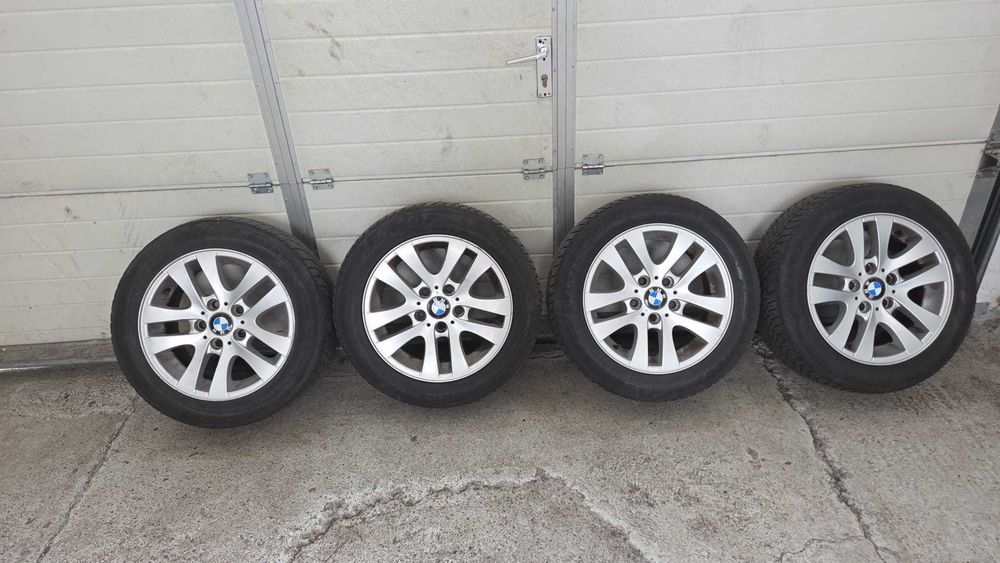 Jante R16 5x120 BMW + cauciucuri 205 55 16 iarna