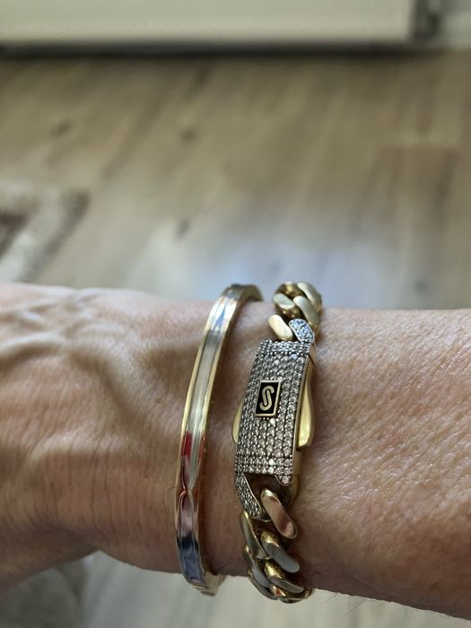 Златна гривна Bvlgari 14k.,7,26грама