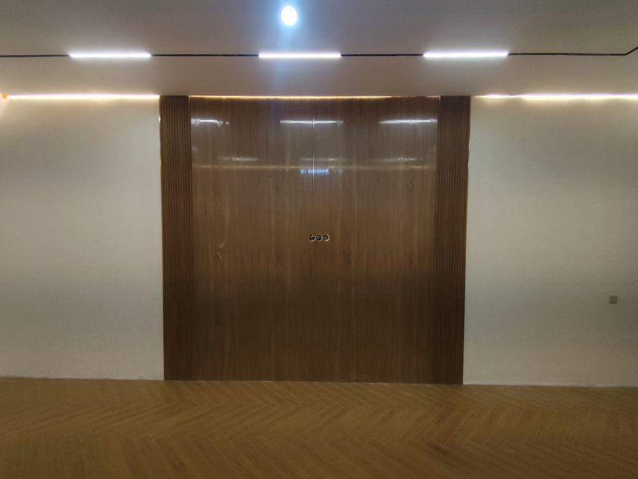 Монтаж бамбуковых панелей