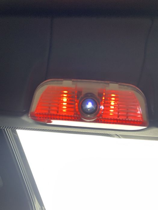 Lampi/Holograme led logo usi Porsche, carcasa cheie T CARBON
