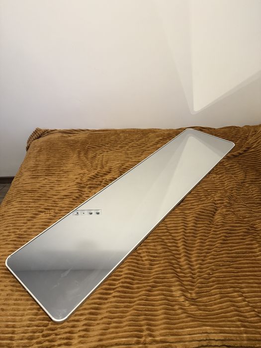 Oglinda fixa, FUR-1626-White, 155 x 45 cm, alb