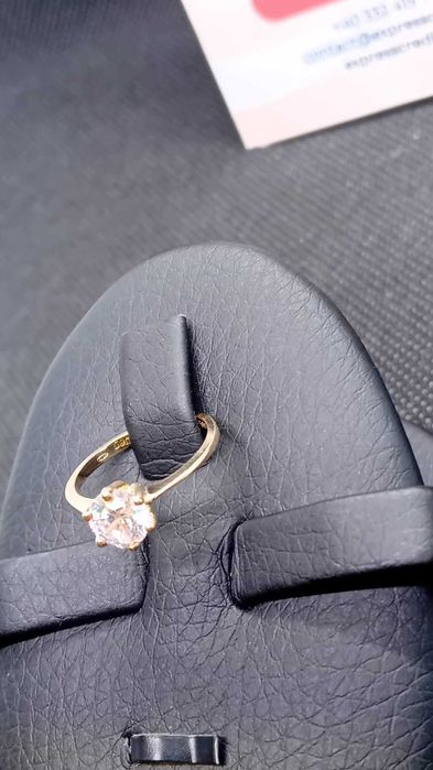Inel Aur 14 k 1.60 grame Certificat de garantie  b33121 (ag15)