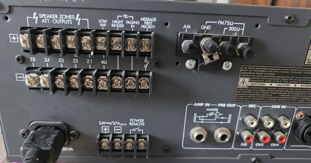 Amplificator Monacor Pa-1240RDS 240 W RMS Yamaha sony jbl jvc dynacord bose canton harman