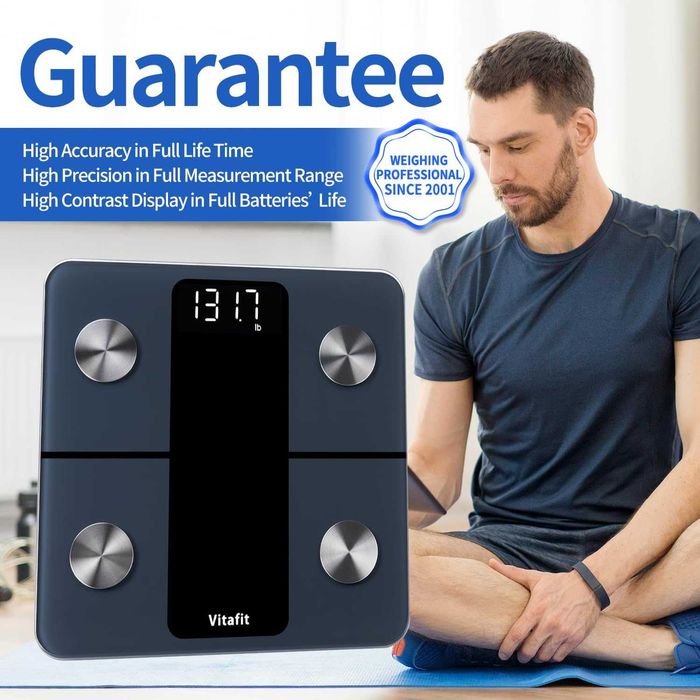 Смарт кантар Vitafit с Bluetooth измерване на мазнини