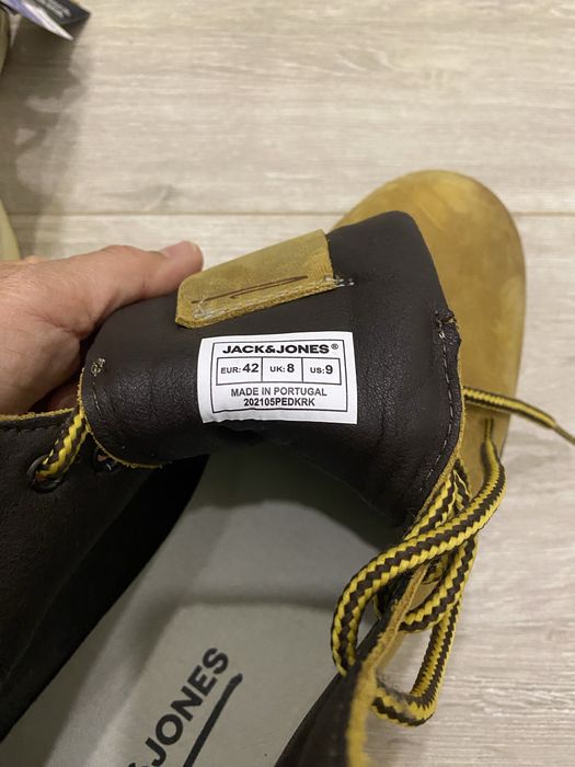 Новые мужские кожаные ботинки Jack Jones