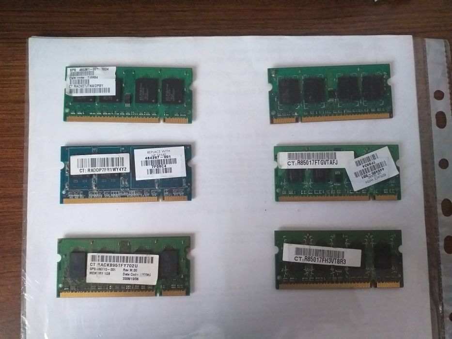 Rami laptop 1 Gb DDR 2