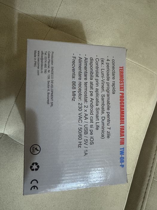 Termostat centrala/Termostat de ambient smart-Wi-fi