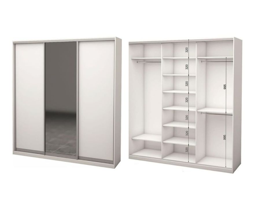 Шкаф-купе белый,