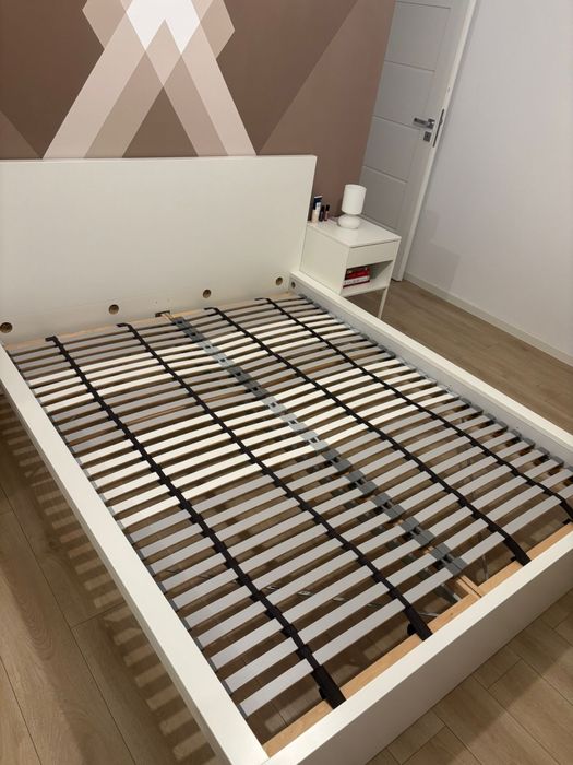 Pat MALM cu somiera LONSET 160x200 (IKEA)