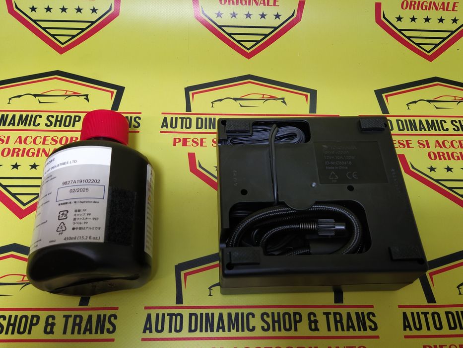 Compresor auto + Husa umflat roti kit pana original Subaru 12V 120w