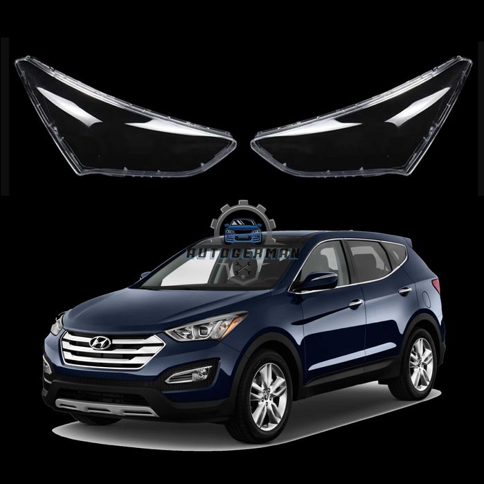 Капаци фарове Hyundai Santafe (13-15) стъкло фар крушки Хюндай Сантафе xenon