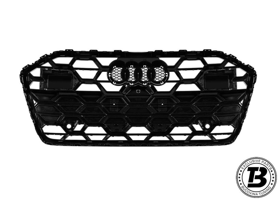 Set Grile laterale si Grila Centrala compatibila cu Audi A6 C8 RS6 Design